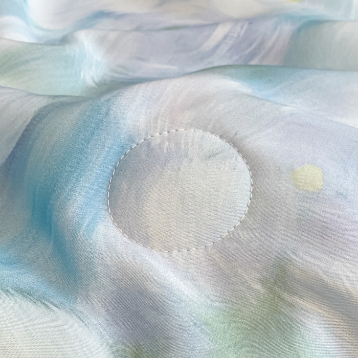 91家纺网 家纺一手货源 找家纺 慕尚家纺 2025新款莱赛尔天丝夏被夏凉被空调被四件套 佩妮丝蓝