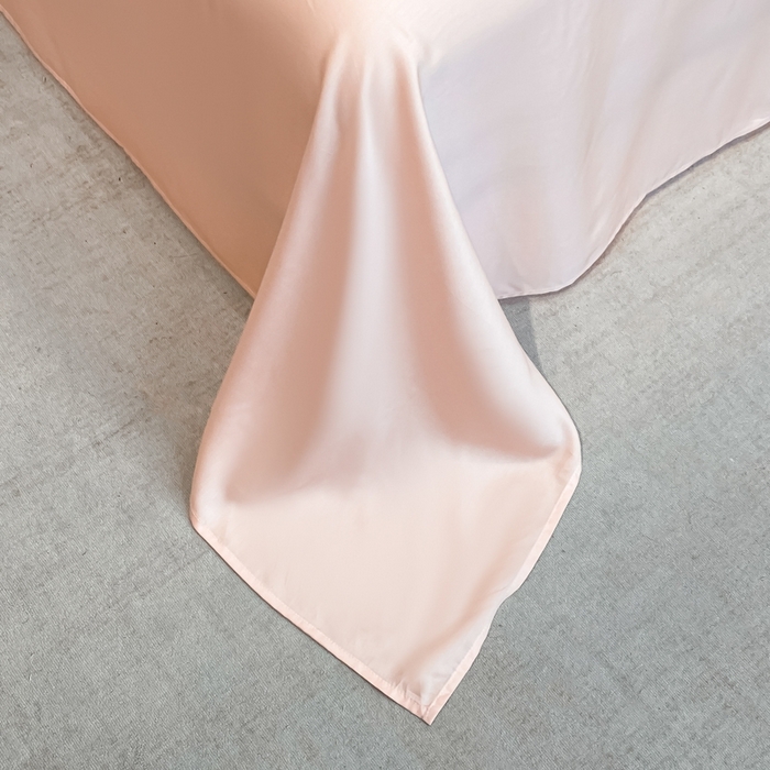 91家纺网 家纺一手货源 找家纺 慕尚家纺 2025新款莱赛尔天丝夏被夏凉被空调被四件套 水漾粉