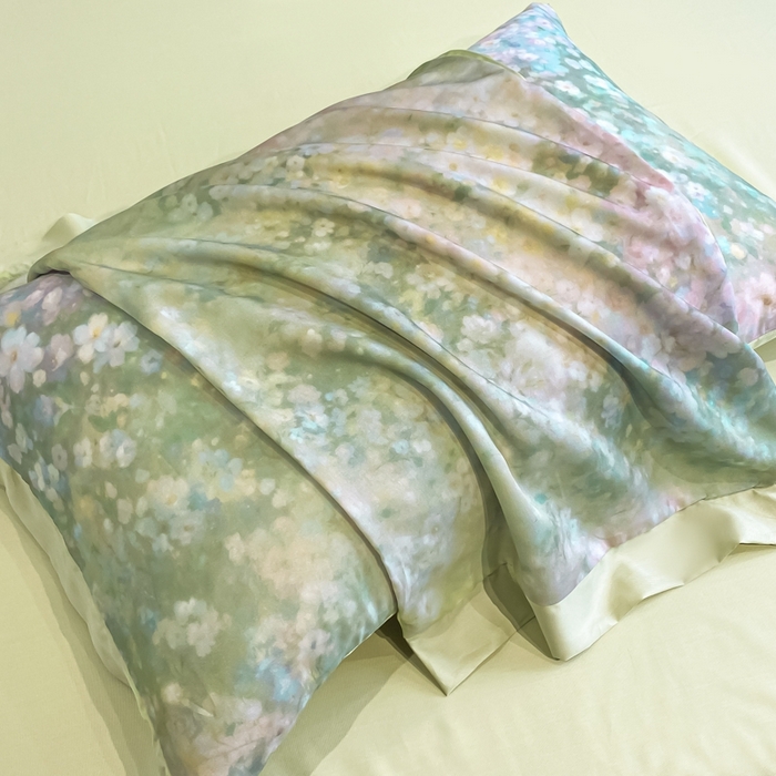 91家纺网 家纺一手货源 找家纺 慕尚家纺 2025新款莱赛尔天丝夏被夏凉被空调被四件套 温岚绿