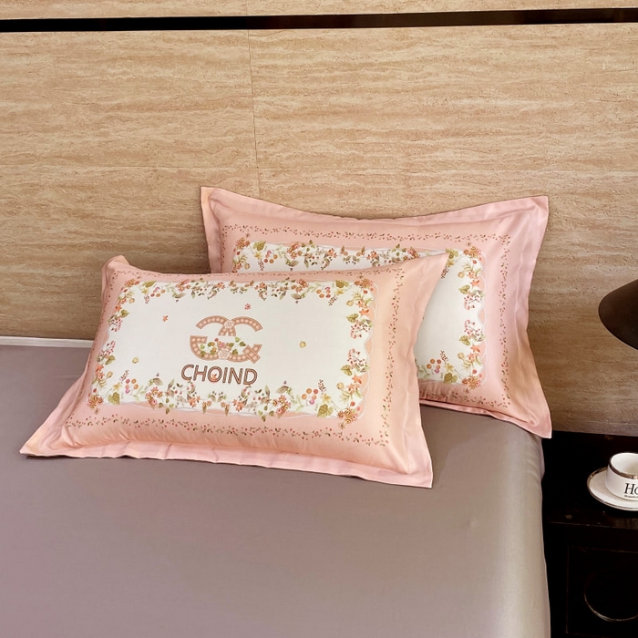 91家纺网 家纺一手货源 找家纺 大麦乐田 2025新款轻奢高端数码印花四件套系列 香丽 浪漫玉