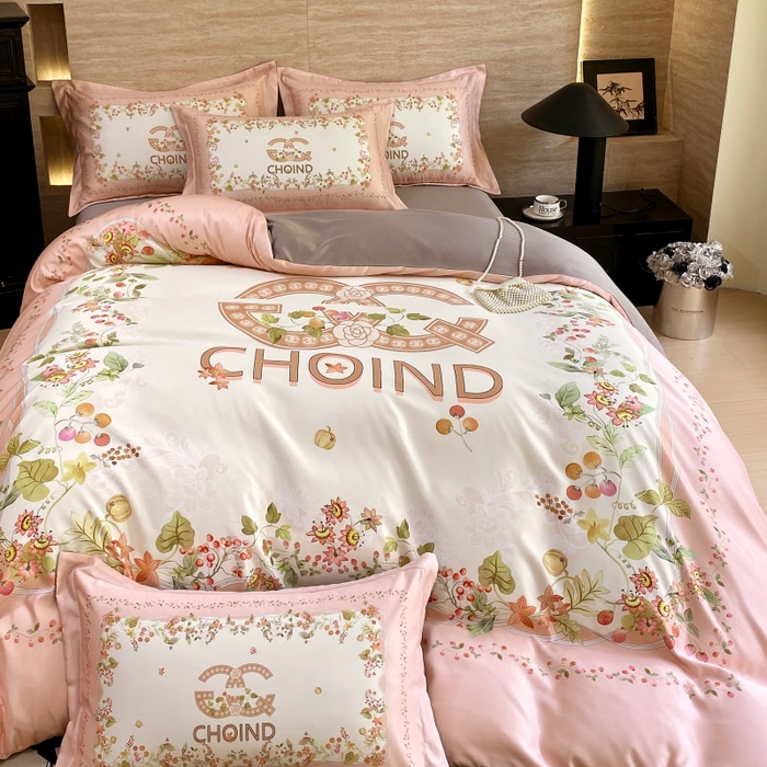 91家纺网 家纺一手货源 找家纺 大麦乐田 2025新款轻奢高端数码印花四件套系列 香丽 浪漫玉