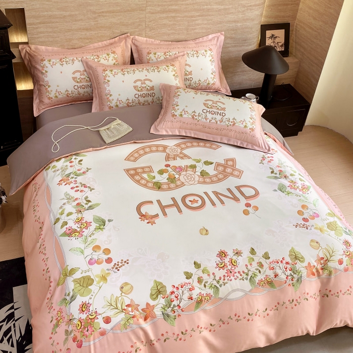 91家纺网 家纺一手货源 找家纺 大麦乐田 2025新款轻奢高端数码印花四件套系列 香丽 浪漫玉