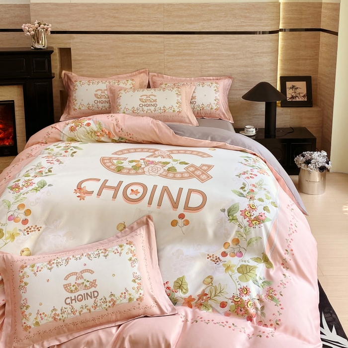 大麦乐田 2025新款轻奢高端数码印花四件套系列 香丽 浪漫玉