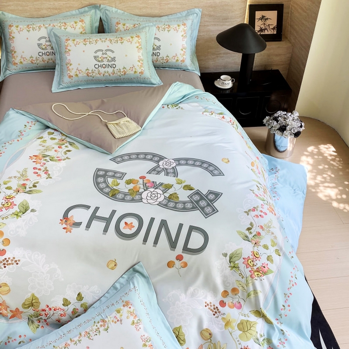 91家纺网 家纺一手货源 找家纺 大麦乐田 2025新款轻奢高端数码印花四件套系列 香丽 爱琴海