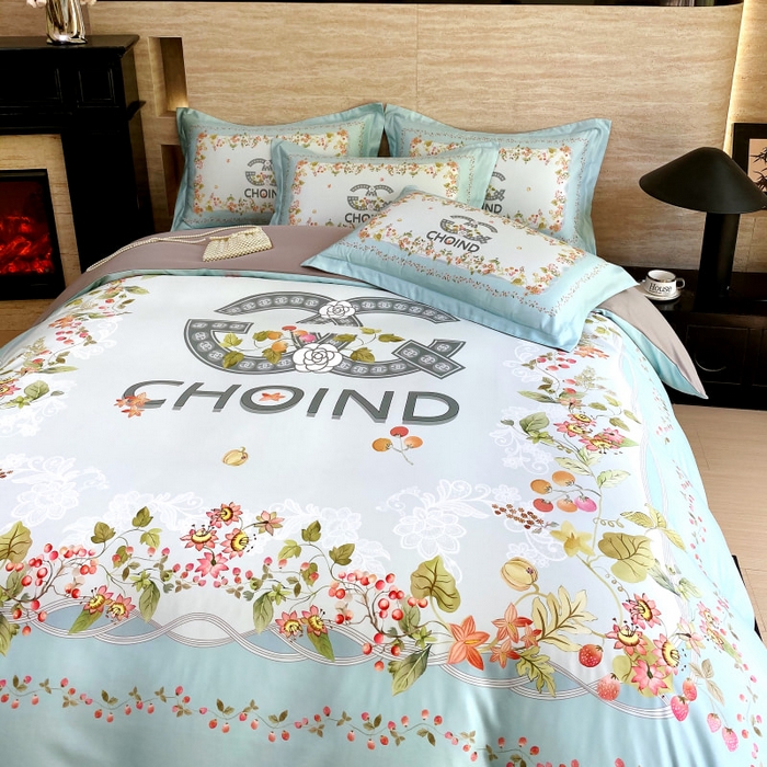 91家纺网 家纺一手货源 找家纺 大麦乐田 2025新款轻奢高端数码印花四件套系列 香丽 爱琴海