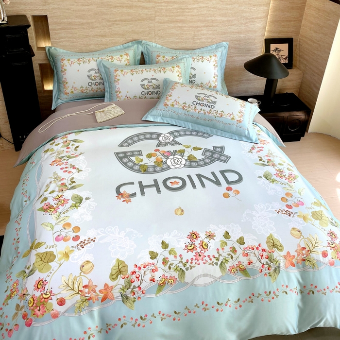 91家纺网 家纺一手货源 找家纺 大麦乐田 2025新款轻奢高端数码印花四件套系列 香丽 爱琴海