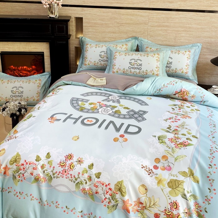 91家纺网 家纺一手货源 找家纺 大麦乐田 2025新款轻奢高端数码印花四件套系列 香丽 爱琴海