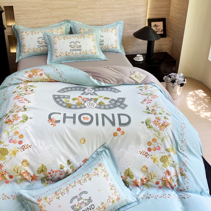 91家纺网 家纺一手货源 找家纺 大麦乐田 2025新款轻奢高端数码印花四件套系列 香丽 爱琴海