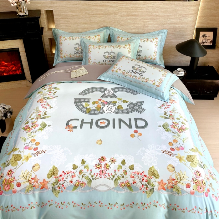 91家纺网 家纺一手货源 找家纺 大麦乐田 2025新款轻奢高端数码印花四件套系列 香丽 爱琴海