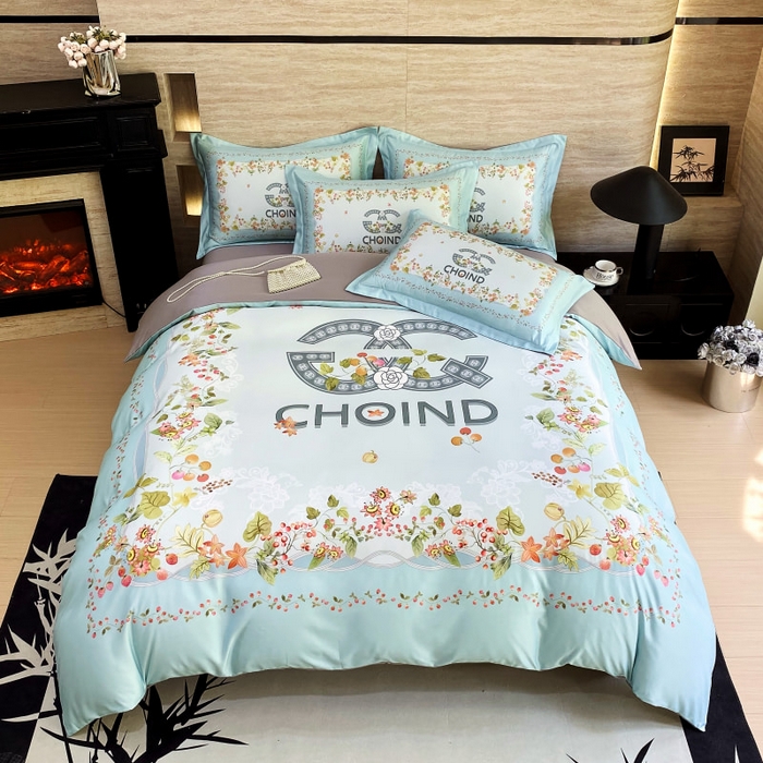 91家纺网 家纺一手货源 找家纺 大麦乐田 2025新款轻奢高端数码印花四件套系列 香丽 爱琴海