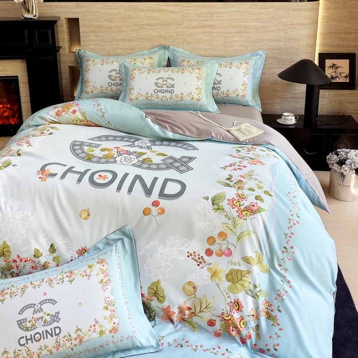 91家纺网 家纺一手货源 找家纺 大麦乐田 2025新款轻奢高端数码印花四件套系列 香丽 爱琴海