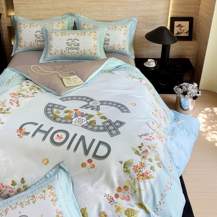 91家纺网 家纺一手货源 找家纺 大麦乐田 2025新款轻奢高端数码印花四件套系列 香丽 爱琴海