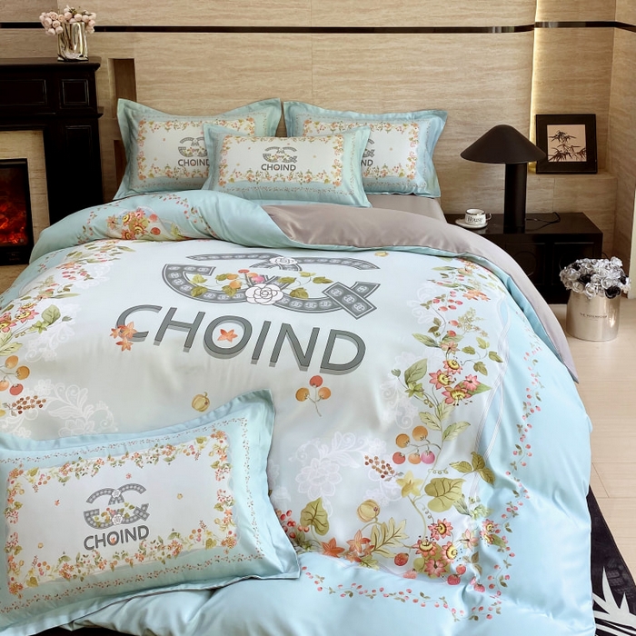 大麦乐田 2025新款轻奢高端数码印花四件套系列 香丽 爱琴海