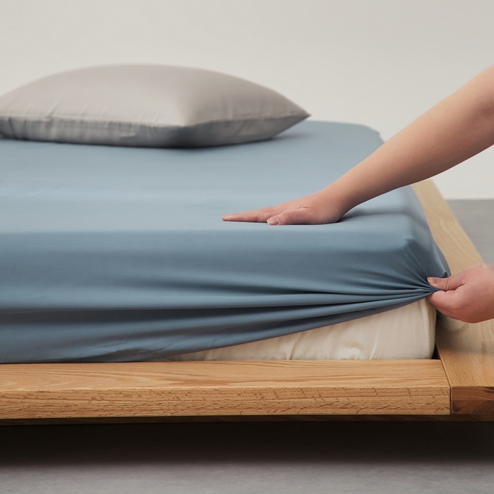 91家纺网 家纺一手货源 找家纺 （总）禧缘家纺（原梦想家） 2025新款60天丝简约舒适纯色单品系列-单床笠