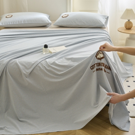 91家纺网 家纺一手货源 找家纺 （总）早晨家纺 2025新款色织纯棉水洗棉毛巾绣床单