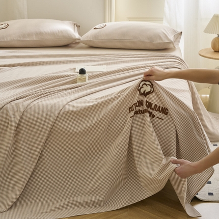 91家纺网 家纺一手货源 找家纺 （总）早晨家纺 2025新款色织纯棉水洗棉毛巾绣床单