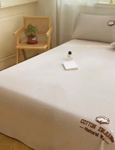 91家纺网 家纺一手货源 找家纺 （总）早晨家纺 2025新款色织纯棉水洗棉毛巾绣床单