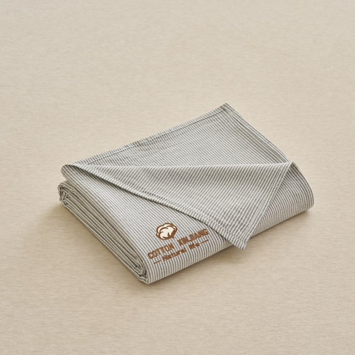 91家纺网 家纺一手货源 找家纺 早晨家纺 2025新款色织纯棉水洗棉毛巾绣床单 流年床单-深灰