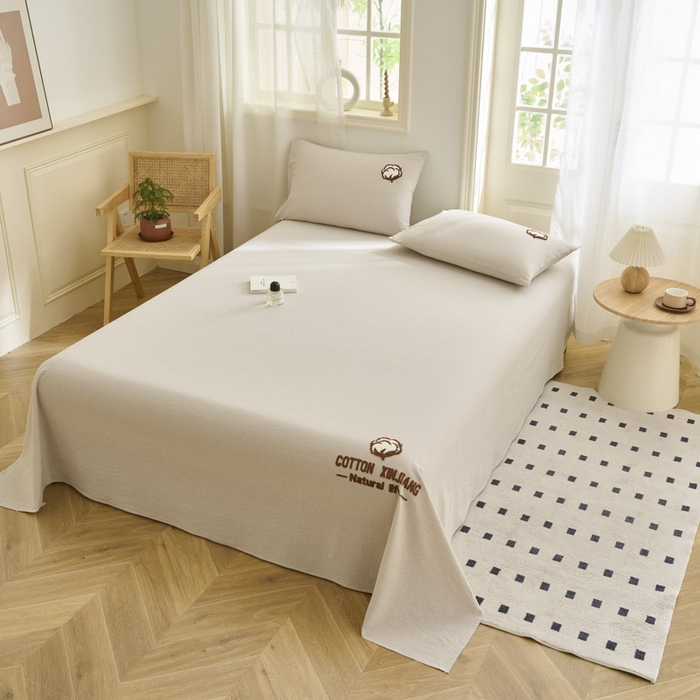 91家纺网 家纺一手货源 找家纺 （总）早晨家纺 2025新款色织纯棉水洗棉毛巾绣床单