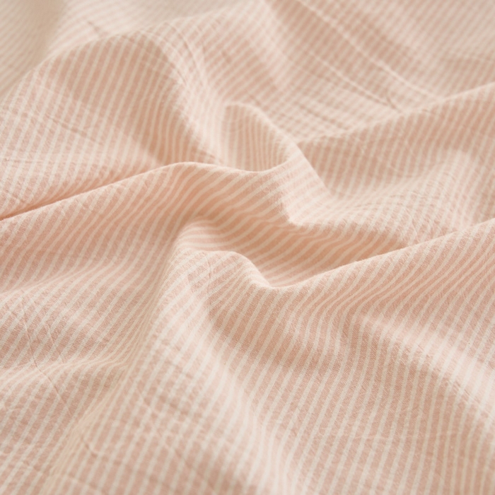 91家纺网 家纺一手货源 找家纺 早晨家纺 2025新款色织纯棉水洗棉毛巾绣床单 流年床单-浅粉