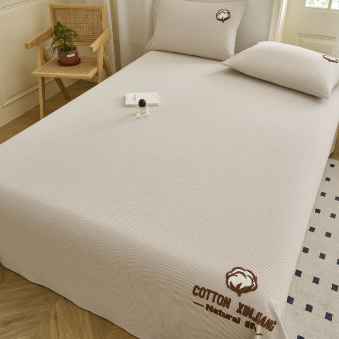 91家纺网 家纺一手货源 找家纺 （总）早晨家纺 2025新款色织纯棉水洗棉毛巾绣床单