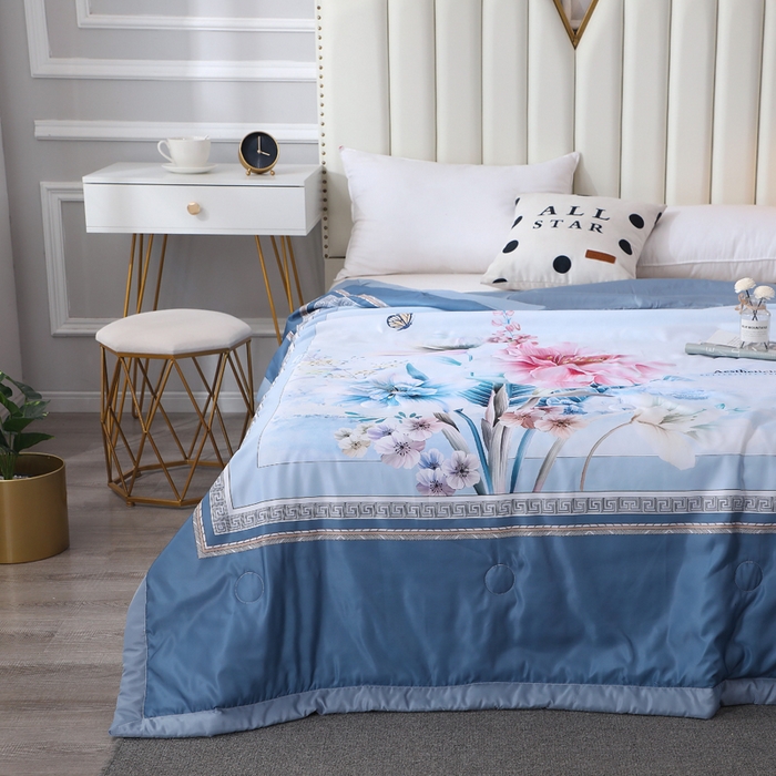 91家纺网 家纺一手货源 找家纺 （总）贝兰仙奴 2025新款水洗天丝大中国风版夏被