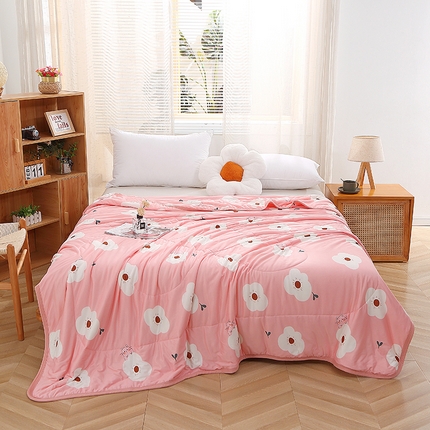 贝兰仙奴 2025新款针织棉夏被 花与猫粉