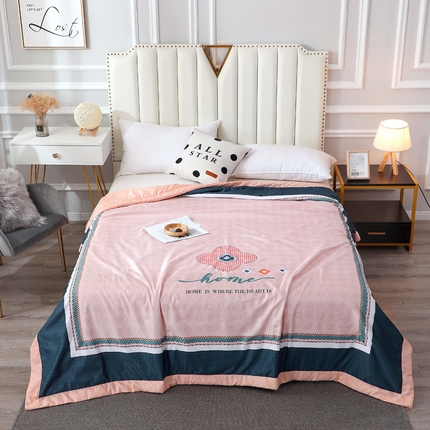 贝兰仙奴 2025新款水洗天丝大中国风版夏被 四叶情怀