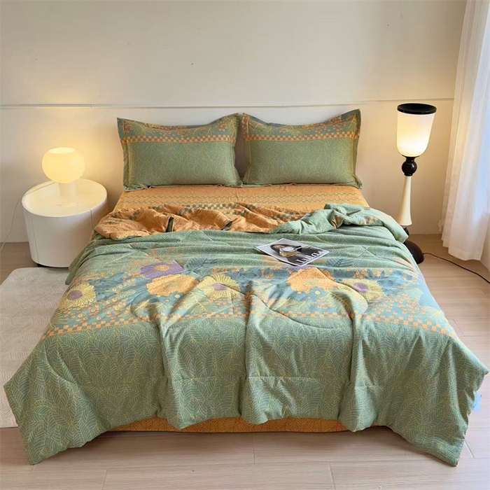 91家纺网 家纺一手货源 找家纺 （总）禧多家纺 2025新款双层纱夏被四件套