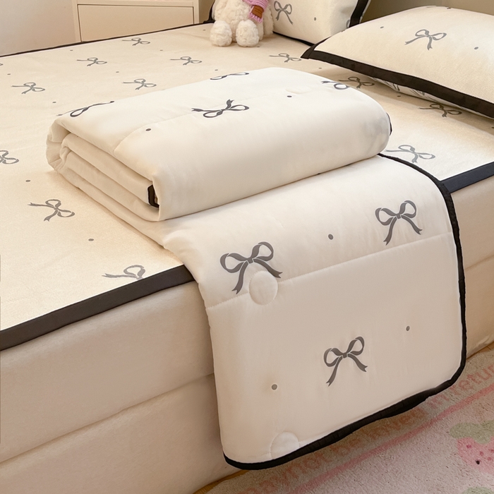 91家纺网 家纺一手货源 找家纺 （总）慕澄家纺 2025新款真冰藤席子凉席夏被夏凉被空调被四件套