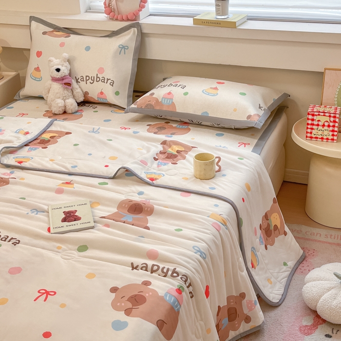 91家纺网 家纺一手货源 找家纺 （总）慕澄家纺 2025新款真冰藤席子凉席夏被夏凉被空调被四件套