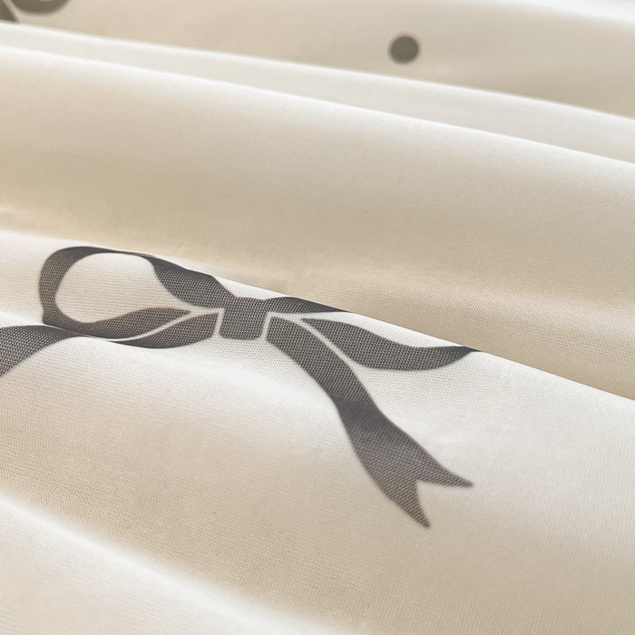 91家纺网 家纺一手货源 找家纺 慕澄家纺 2025新款真冰藤席子凉席夏被夏凉被空调被四件套 波点蝴蝶结