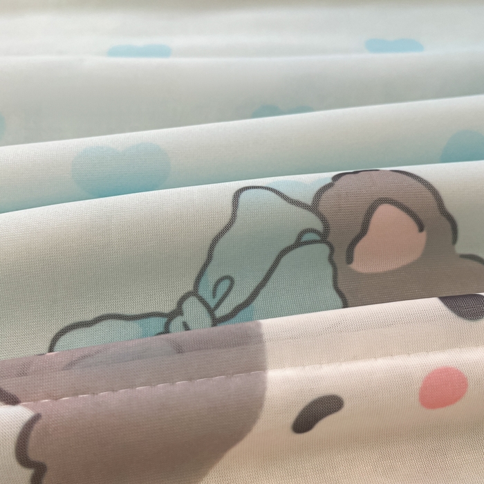 91家纺网 家纺一手货源 找家纺 慕澄家纺 2025新款真冰藤席子凉席夏被夏凉被空调被四件套 害羞喵