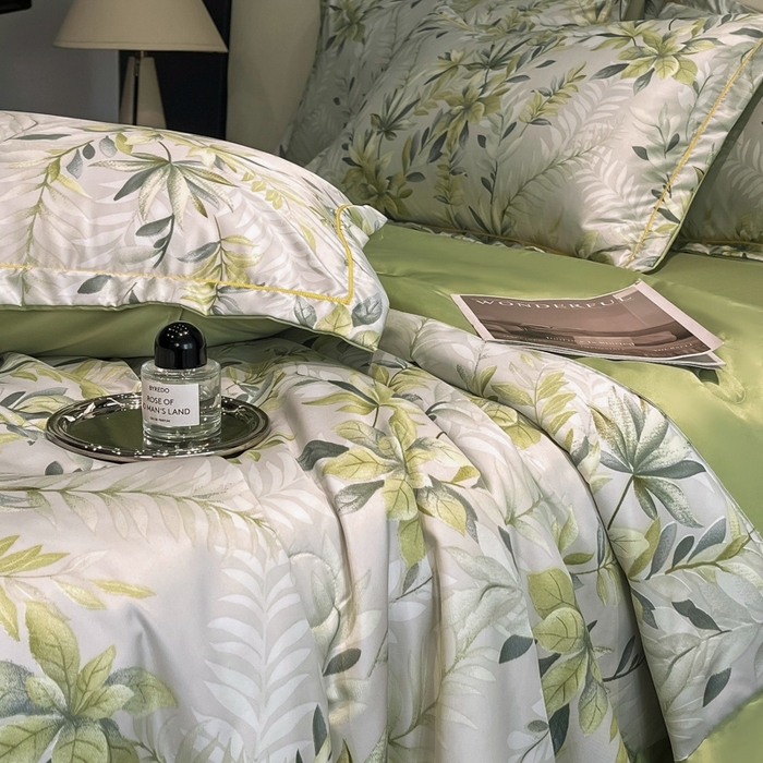 91家纺网 家纺一手货源 找家纺 佳品居 2025新款直播水洗天丝夏被冰丝夏凉被空调被四件套 森屿