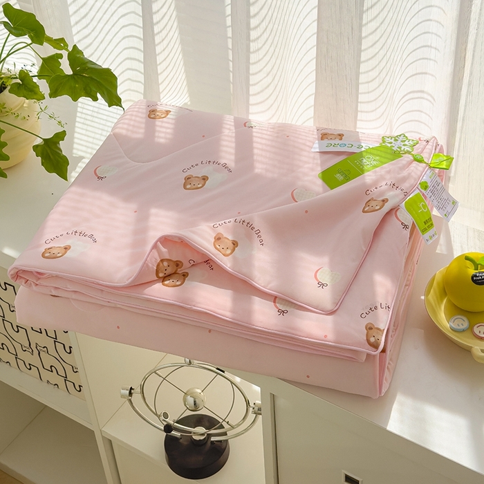 91家纺网 家纺一手货源 找家纺 （总）赫梵茜 2025春夏新款无套路不墨迹锦氨凉感丝双面印花小冰皮夏被夏凉被空调被可机洗