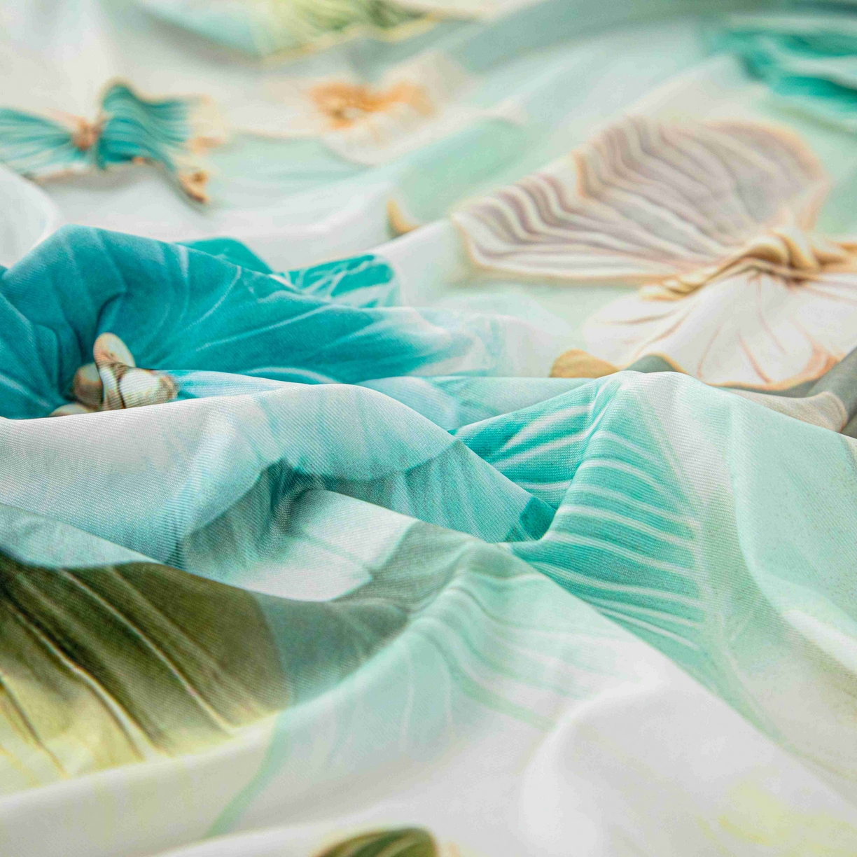 91家纺网 家纺一手货源 找家纺 沐沐家纺 2026春夏新款冰丝印花沙发套 蝶恋花