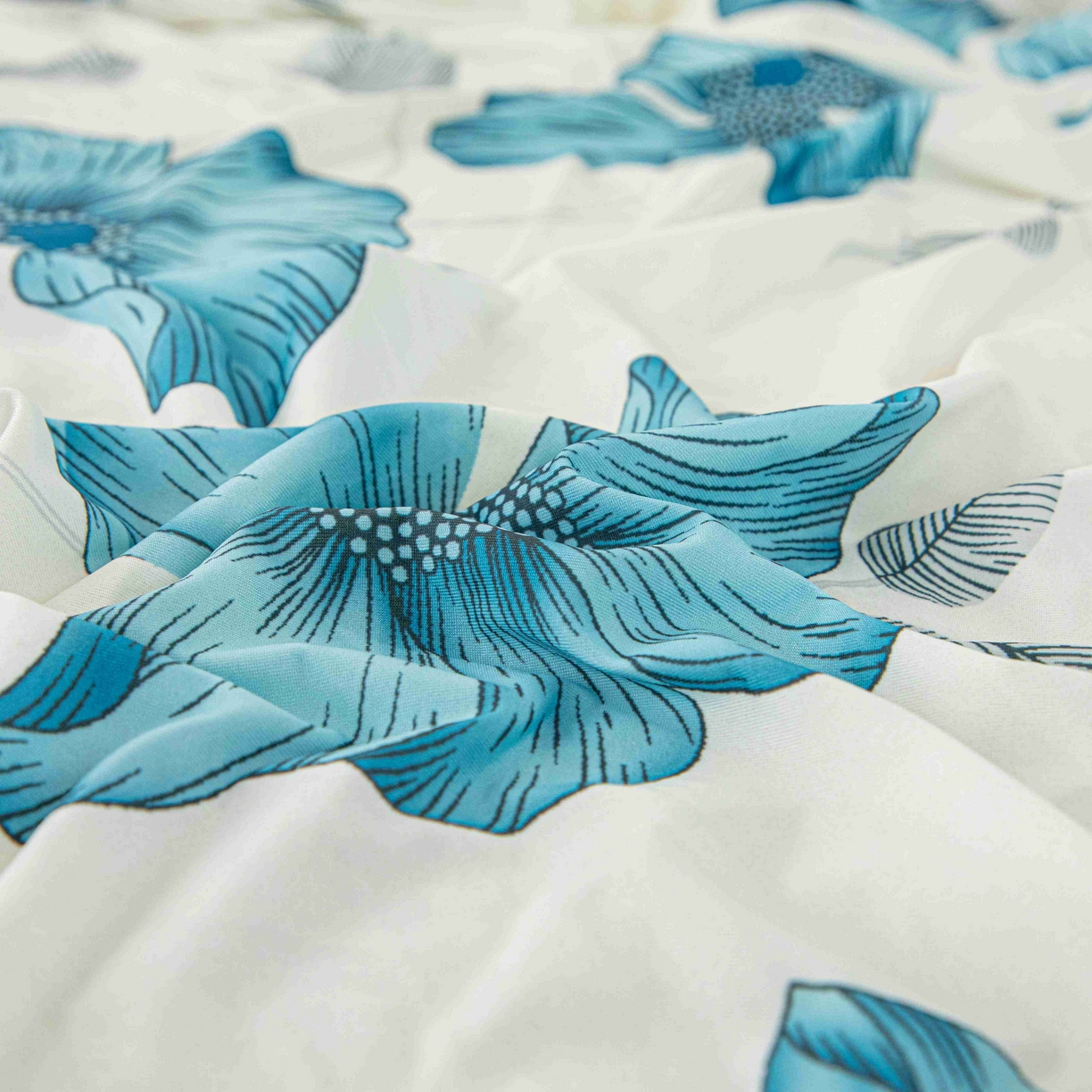 91家纺网 家纺一手货源 找家纺 沐沐家纺 2026春夏新款冰丝印花沙发套 花韵