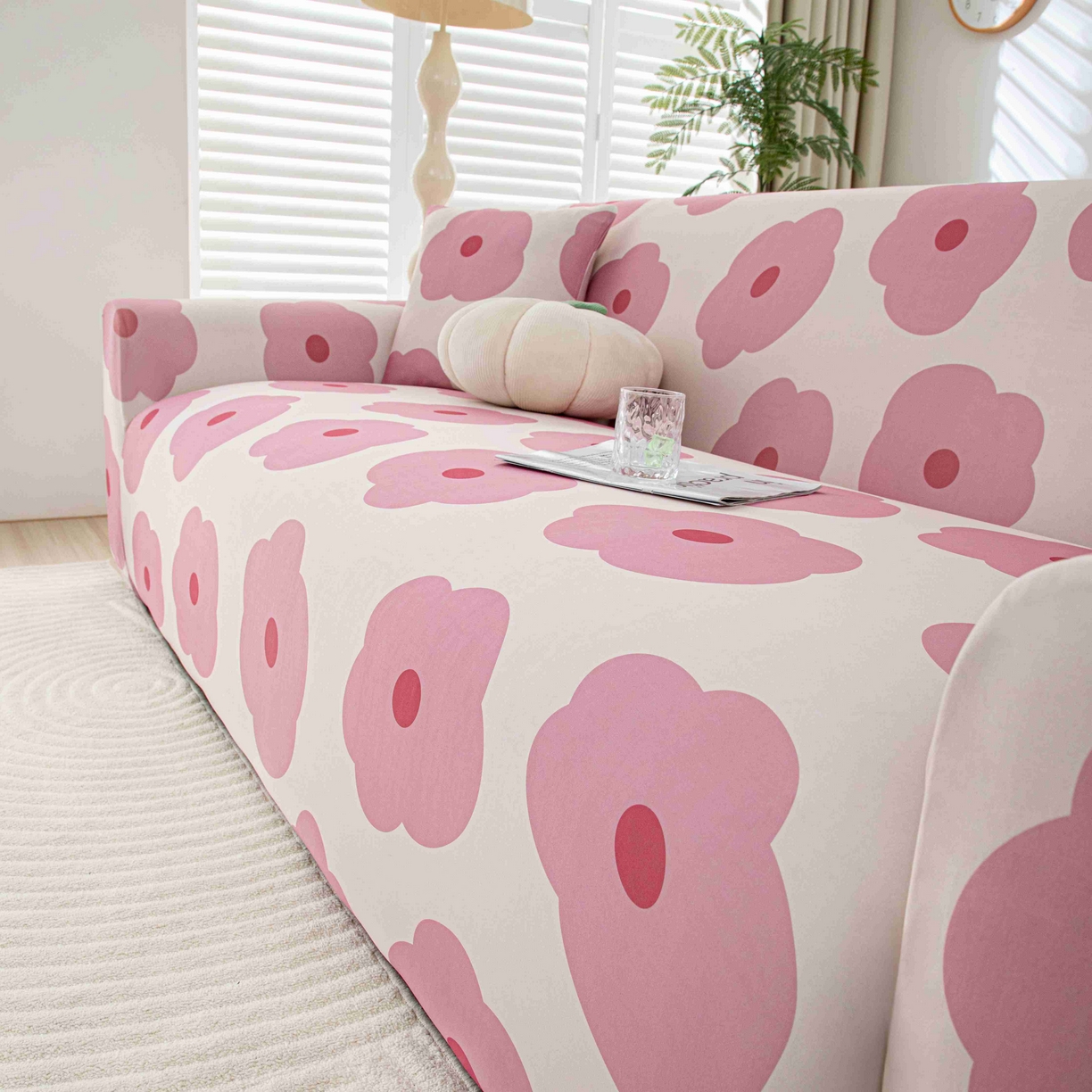 91家纺网 家纺一手货源 找家纺 沐沐家纺 2026春夏新款冰丝印花沙发套 玛奇朵