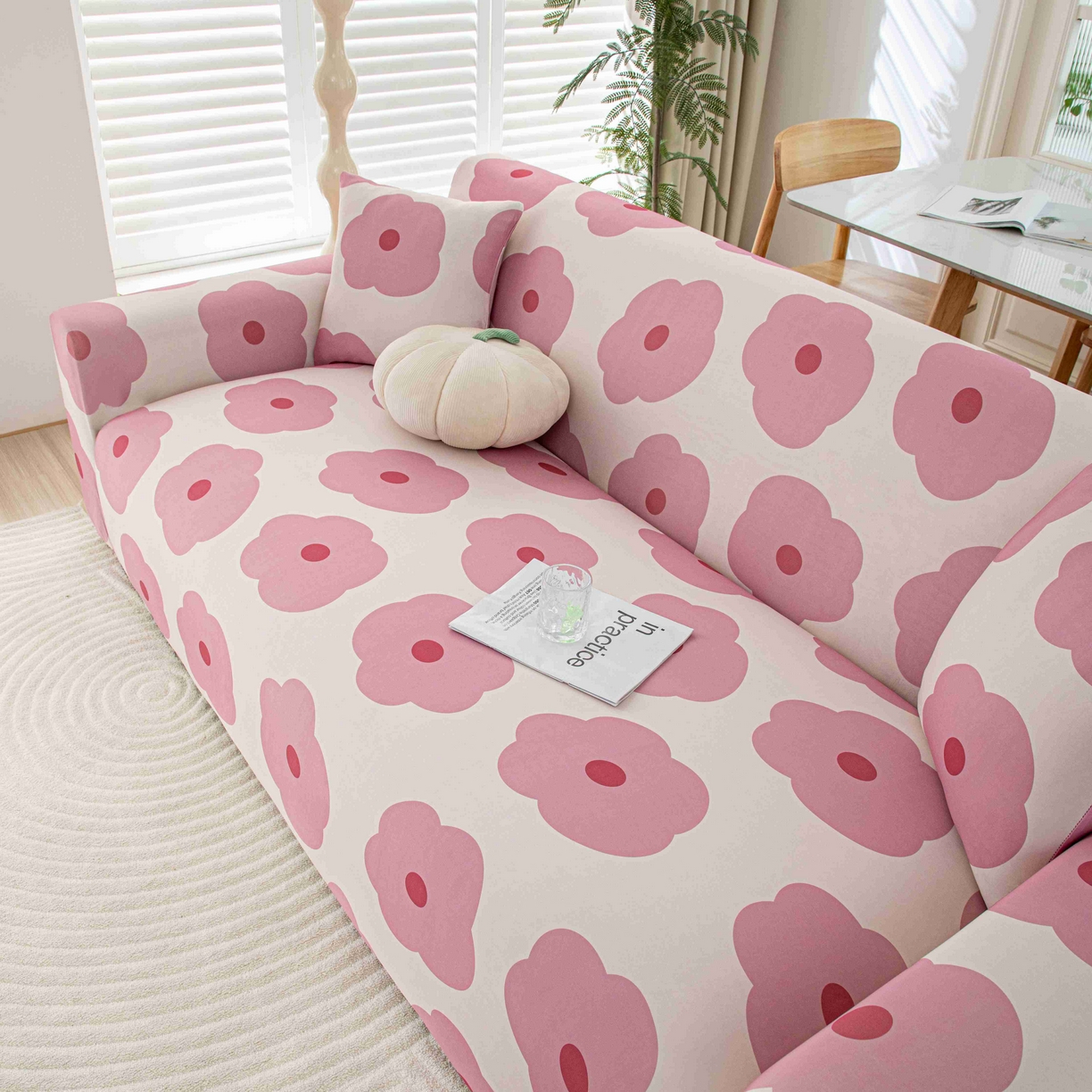 91家纺网 家纺一手货源 找家纺 沐沐家纺 2026春夏新款冰丝印花沙发套 玛奇朵