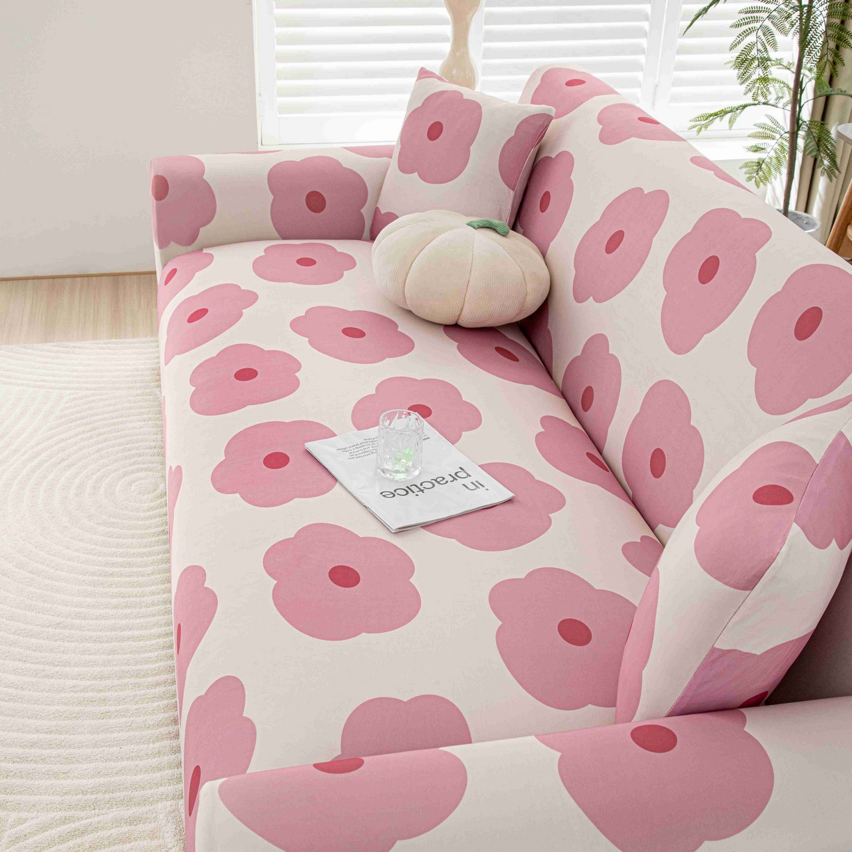 91家纺网 家纺一手货源 找家纺 沐沐家纺 2026春夏新款冰丝印花沙发套 玛奇朵