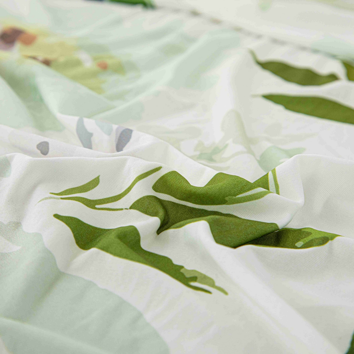 91家纺网 家纺一手货源 找家纺 沐沐家纺 2026春夏新款冰丝印花沙发套 丝语