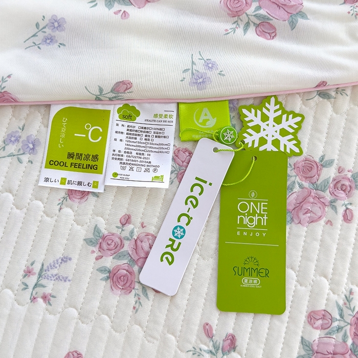 91家纺网 家纺一手货源 找家纺 赫梵茜 2025春夏新款无套路不墨迹锦氨凉感丝双面印花小冰皮夏被夏凉被空调被可机洗