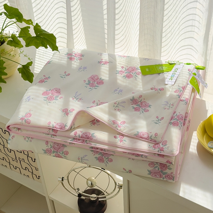 赫梵茜 2025春夏新款无套路不墨迹锦氨凉感丝双面印花小冰皮夏被夏凉被空调被可机洗