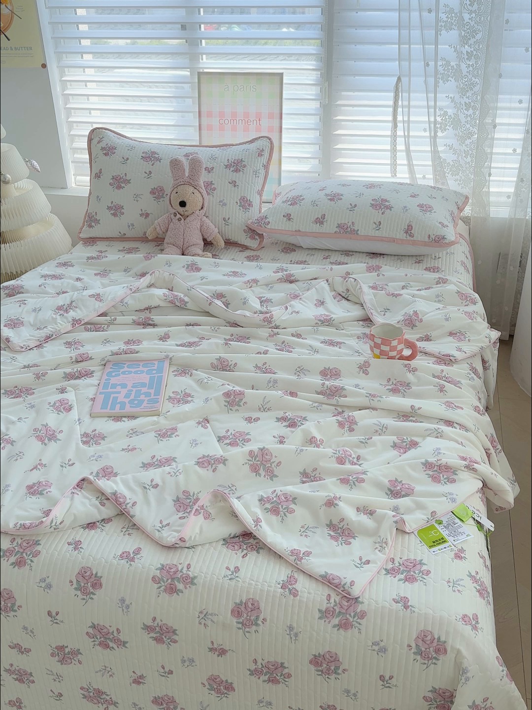 91家纺网 家纺一手货源 找家纺 赫梵茜 2025春夏新款无套路不墨迹锦氨凉感丝双面印花小冰皮夏被夏凉被空调被可机洗