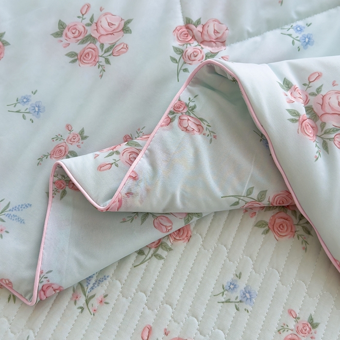 91家纺网 家纺一手货源 找家纺 赫梵茜 2025春夏新款无套路不墨迹锦氨凉感丝双面印花小冰皮夏被夏凉被空调被可机洗