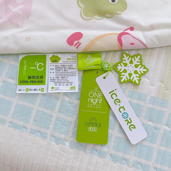 91家纺网 家纺一手货源 找家纺 赫梵茜 2025春夏新款无套路不墨迹锦氨凉感丝双面印花小冰皮夏被夏凉被空调被可机洗