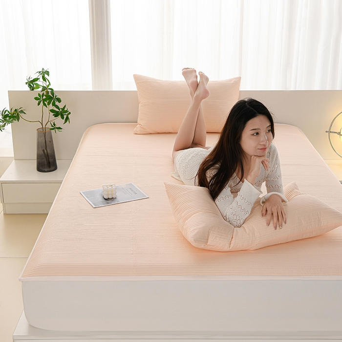 91家纺网 家纺一手货源 找家纺 （总）圣楚家纺 2025新款亲肤舒适云朵夹棉床笠