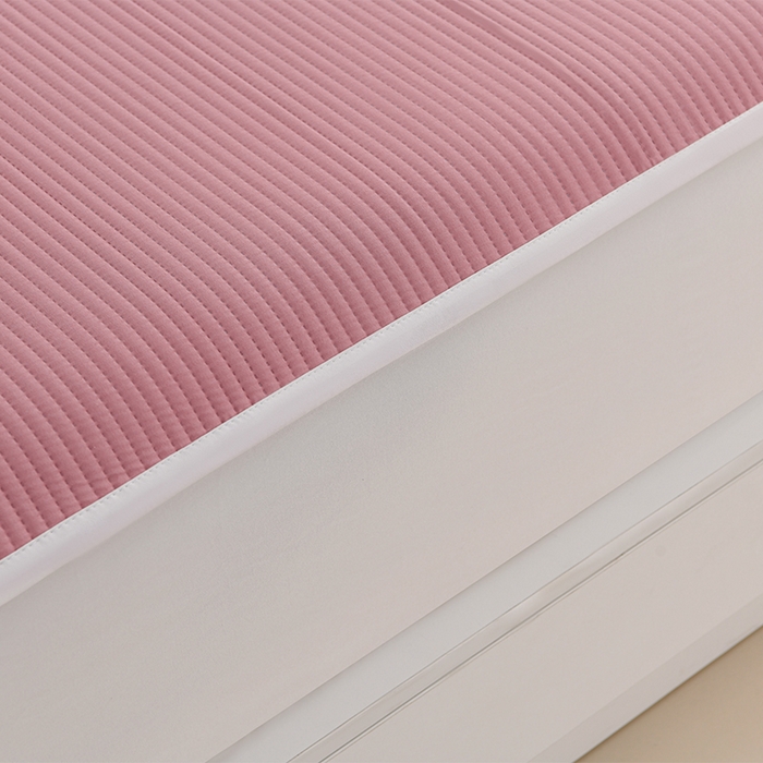 91家纺网 家纺一手货源 找家纺 圣楚家纺 2025新款亲肤舒适云朵夹棉床笠 素色-豆沙