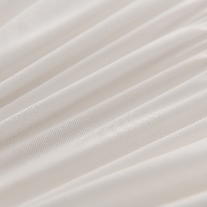 91家纺网 家纺一手货源 找家纺 圣楚家纺 2025新款亲肤舒适云朵夹棉床笠 素色-白