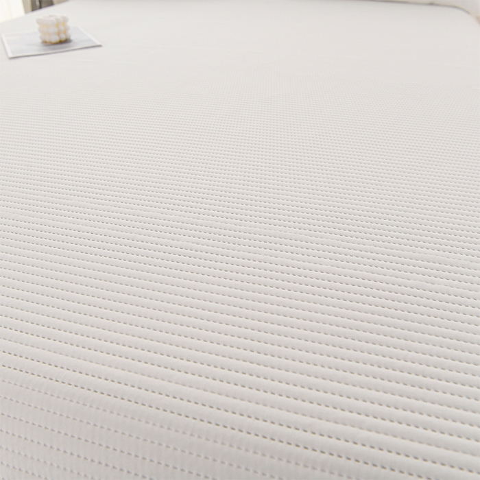 91家纺网 家纺一手货源 找家纺 圣楚家纺 2025新款亲肤舒适云朵夹棉床笠 素色-白